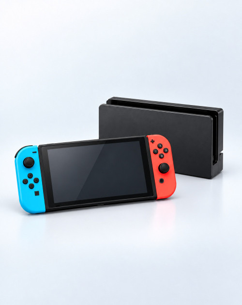 Console Switch classique modifiée - Joy-Con bleu et rouge