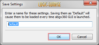 Sauvegarde du profil de configuration ABGX360