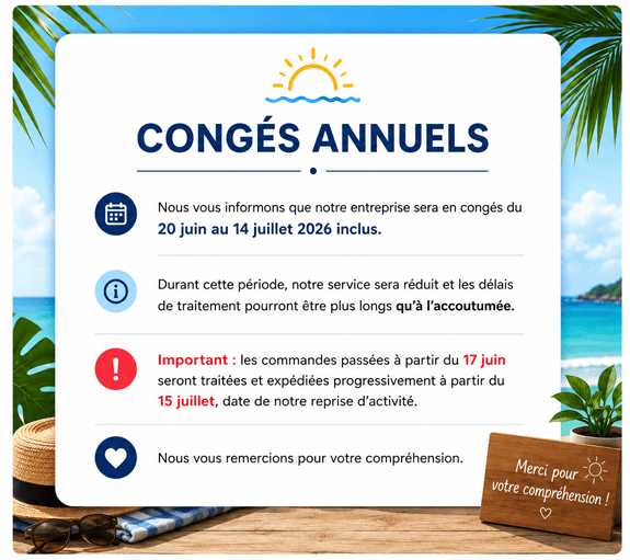 VACANCES DE 2026
