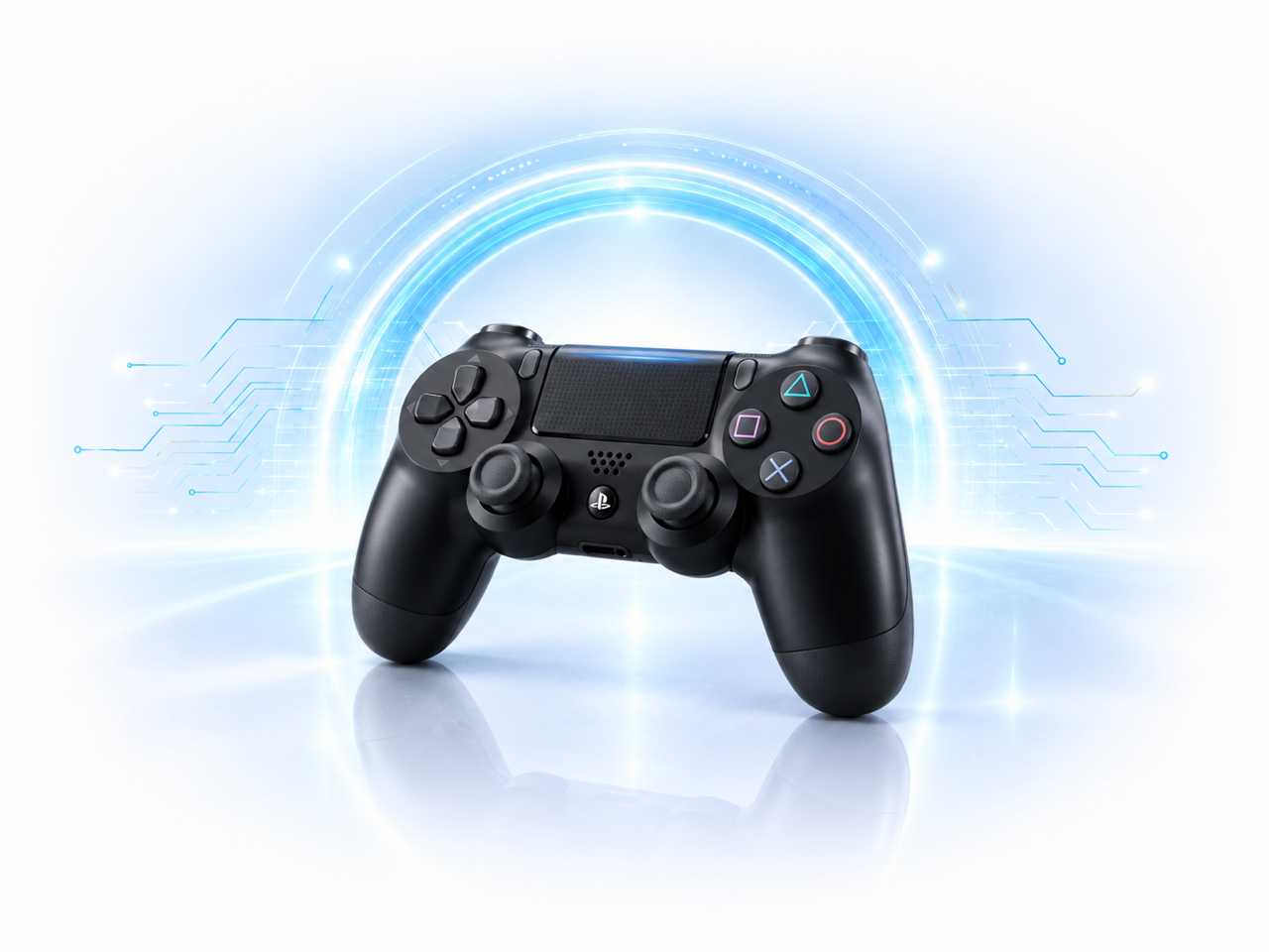 Manette Sony DualShock 4 noire pour la configuration à palettes TrueFire