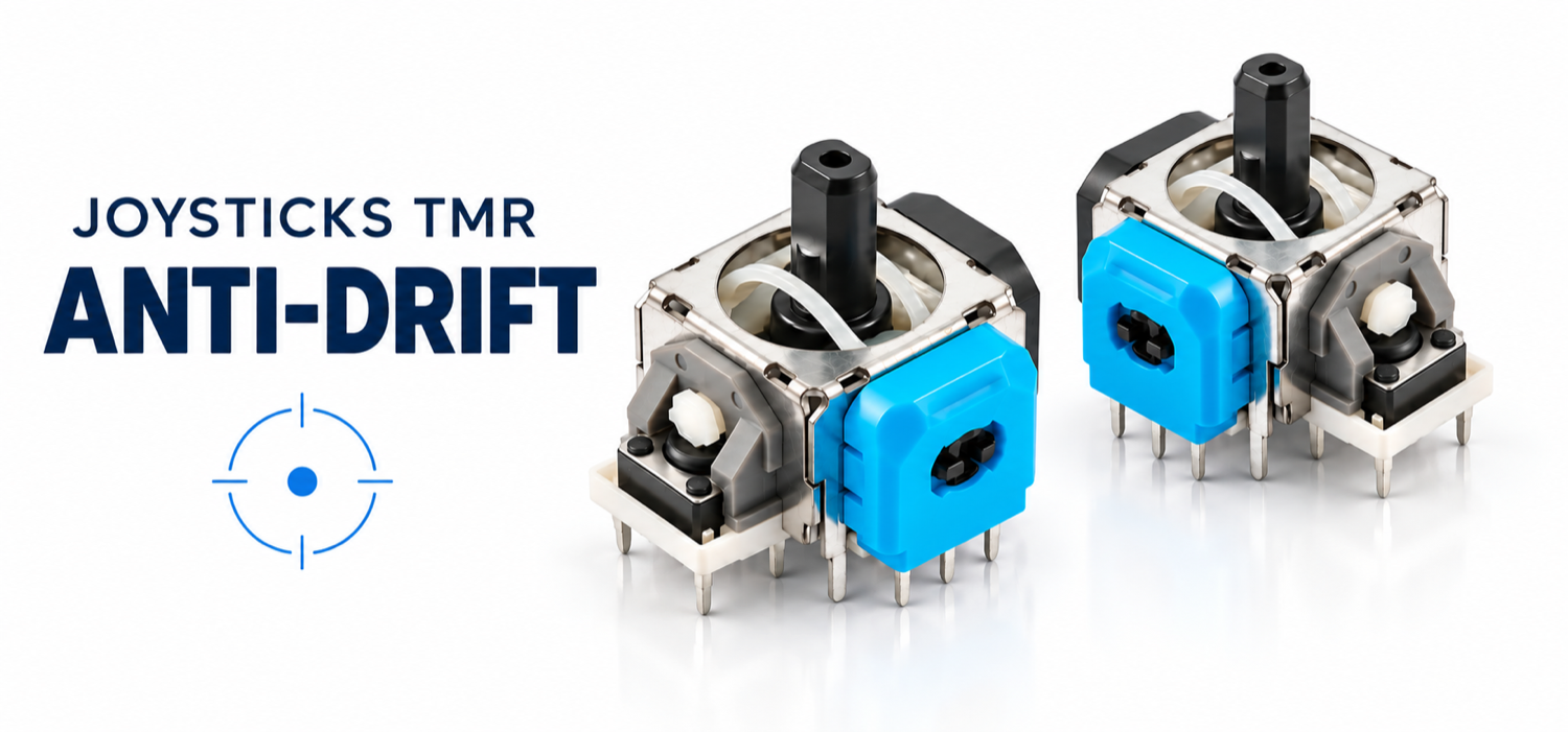 Deux joysticks magnétiques TMR anti-drift pour manette PS4