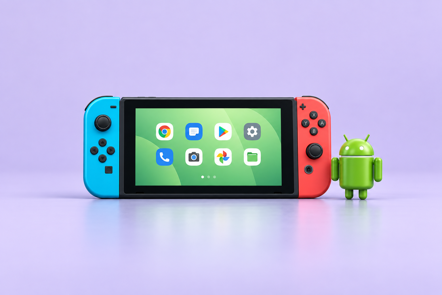 Illustration des usages Android sur Switch