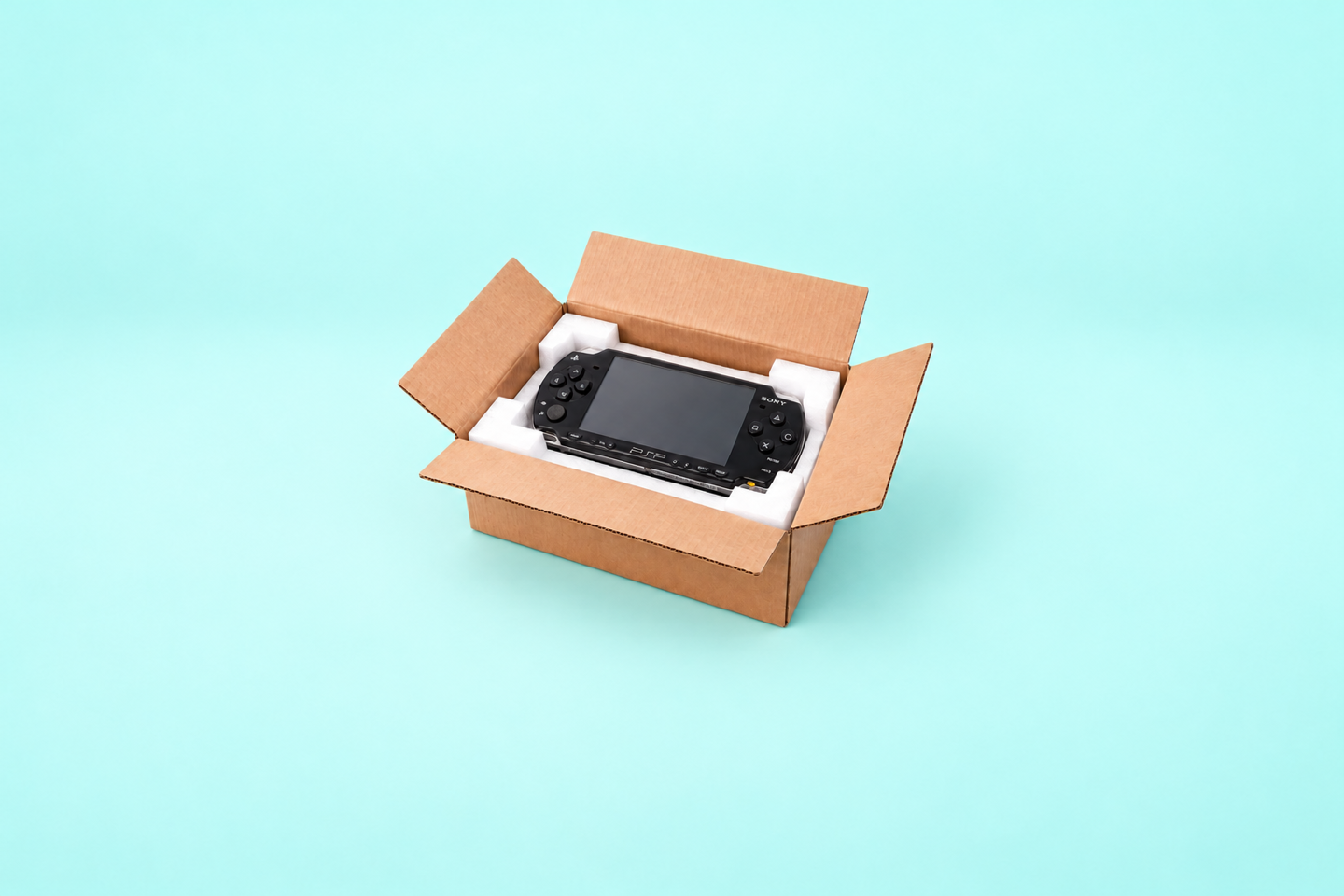 PSP protégée dans un colis