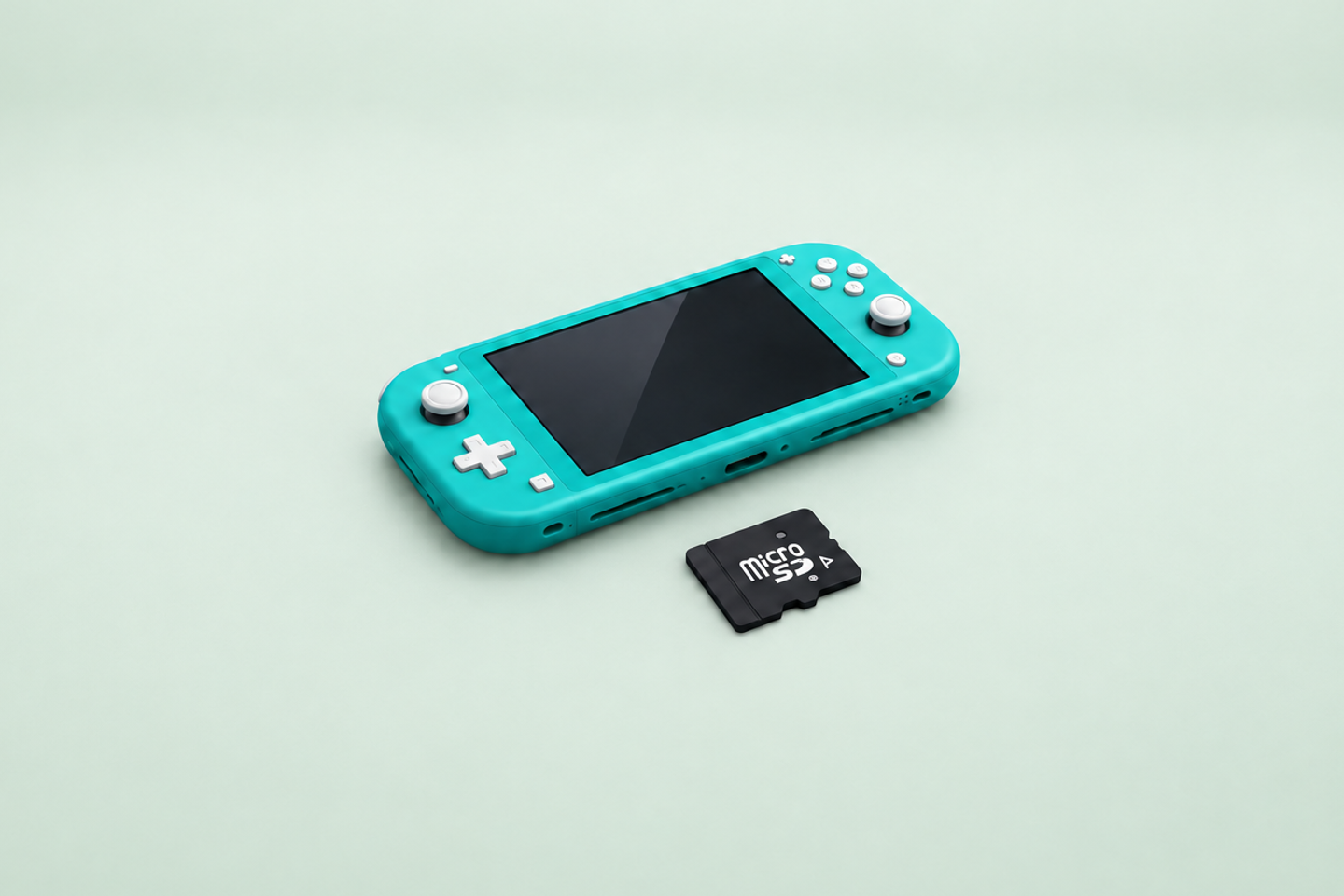 Nintendo Switch Lite et carte microSD : illustration de la réparation de lecture