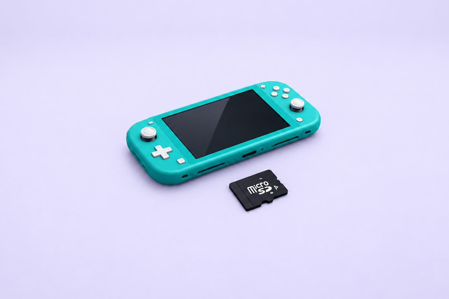 Nintendo Switch Lite et carte microSD : illustration de la réparation de lecture